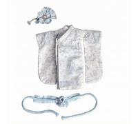 KQFCAZRE 1/6 Doll Kimono Printed Textile 1/6 Doll Kimono Set Elegant Design Wearable Accessory , Blue