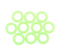 KQFCAZRE 10 Pieces Luminous Tent Nail Silicone O- Set Glow in The Dark Marker s Loop Stopper Elastic Material suitable for camping, 5 Pcs
