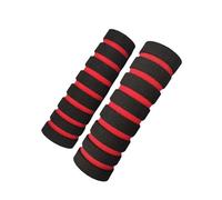 KQFCAZRE 2 Pieces Mountain Bike Handlebar Grips, Soft Sponge Portable Anti Handle Grips, Red