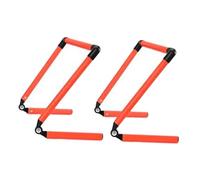 KQFCAZRE 2x Agility Training Hurdles Speed Agility Training Equipment Compactly Adjustable Height Foldable to Jump on Running Obstacle