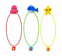 KQFCAZRE 3 Pieces Pool Diving Hoop Reusable Seasonal Fun Item Upright Standing Weighted Diving Hoop