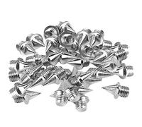 KQFCAZRE 60x Silver Athletic Replacement Run Shoes Xmas Tree Steel Short Spikes 7mm