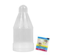 KQFCAZRE Badminton Shuttlecock Tool Stopper Tube Preservation Feather Function Reusable Suitable for Gym Practice Training, Clear 15cmx7.1cm