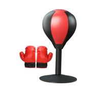 KQFCAZRE Ball Freestanding Speed Ball with Stand Pump Gloves Spring Loaded Focus for Strength Training Suitable for Teens Adults Home Exercise, Style B