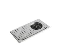 KQFCAZRE Bar Cup Washer with Perforated Panel High-Pressure Inset Cup Washer Compact Cleaning Tool for Bartenders, Taverns, Stainless Steel, Medium