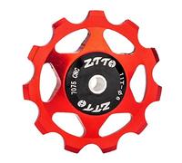 KQFCAZRE BMX Guide Roller for Rear Derailleur Pulley with Lightweight Components, red