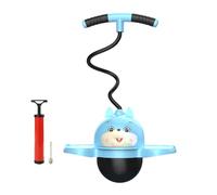 KQFCAZRE Bouncing Ball with Handle, Children's Jumping Stick, Body Training Tool, Balance Improvement And Exercise, Rabbit Blue