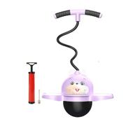 KQFCAZRE Bouncing Ball with Handle, Children's Jumping Stick, Body Training Tool, Balance Improvement And Exercise, Rabbit Pink