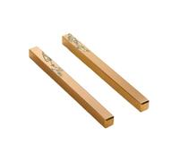 KQFCAZRE Brass Book Weights Rectangular Paperweight with Flat Bottom Heavy Duty Book Weight for Reading, Fragrant Vine Brass Printed Paperweight Pair