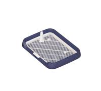 KQFCAZRE Canine Restroom Dog Toilet Tray Potty Tray Puppy Indoor Pee Pad With Removable Grid And Catch Base in PP suitable for apartments pet training small dogs home use 47cm x 36cm x, Blue