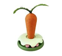 KQFCAZRE Carrot Cat Scratcher Interactive Cat Scratching Toy with Ball Track Freestanding for Living Room, Carrot Turntable Toy, Large