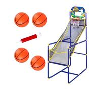 KQFCAZRE Children's Arcade Basketball Game, Hoop And Balls, Detachable And Adjustable Machine, Suitable for Outdoor And Indoor Use, Ideal, with 4 Balls