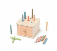 KQFCAZRE Color Shape Sorter Hand-Eye Coordination Child-Centered Sorting Toy Easy to Grip Color Matching Cube for Children 3-6, Throwing Stick Box