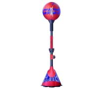 KQFCAZRE Complete Punching Set With Adjustable Pole Carbon Steel Tube Microfiber Leather Ball And Included Gloves Stable Floor Suction Suitable for adult, Red Blue