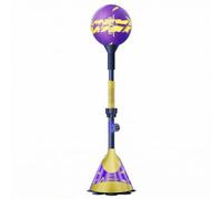 KQFCAZRE Complete Punching Set With Adjustable Pole Carbon Steel Tube Microfiber Leather Ball And Included Gloves Stable Floor Suction Suitable for adult, Purple Gold