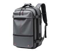 KQFCAZRE Compression Travel Backpack Large Capacity Vacuum Backpack Water-Resistant Surface Bag for Commute, Grey, Grey, 19 Inch