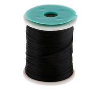 KQFCAZRE Fly Tying Thread Spool with Flash Tinsel Material And Thin Diameter High Strength PE for Making Saltwater Suitable for Fishing Lovers And DIY, Black