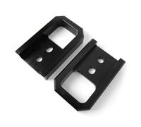 KQFCAZRE Front Tow Hook Bracket Left and Right Set Pair of Tow Hook Brackets Rectangular Cutout, Black
