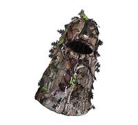 KQFCAZRE Ghillie Hat Hunting Headwear Unisex Lightweight Breathable Polyester with Full Coverage for Adults And Youth Suitable for Photography Na, Grey