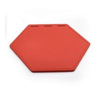 KQFCAZRE Hexagonal Training Low-Level Pad-Profile Hexagonal Pad Non-Slip Training Gear for Athletes, Fitness Enthusiasts, Home Workouts, Gym, Red