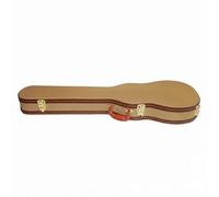 KQFCAZRE LP Style Guitar Case Shielded Padding Single Cut Guitar Case Soft Interior Instrument Storage for Stage, Yellow Tweed Guitar Hard Case, Array, Yellow Tweed
