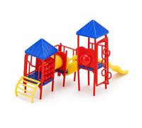 KQFCAZRE Miniature Playground Slide Miniature Lightweight Playset Toy for Designers, Diorama, 1 200 Scale Children S Model Slide