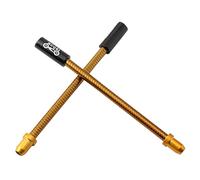 KQFCAZRE Mountain Bike Accessory Set: Linear Brake Guide Cable, Flexible PE Hose, Lubricated Aluminum, Stainless Steel, Suitable for, Golden