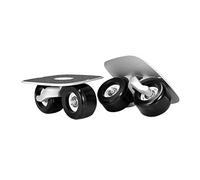 KQFCAZRE Roller Skates, Split Skateboard Deck for Outdoor Use, Solid Black Wheels