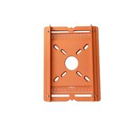 KQFCAZRE Router Base Plate with Side Rails Aluminum Router Template Plate Precision-Aligned for Woodworkers, Makers, Carpentry, Workshops