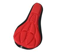 KQFCAZRE Seat Cover Padded Saddle Cover Cushion Ergonomic Bike Seat Protector With Contoured Padding And Drawstring Suitable for commuting weekend outings city routes trail paths, Red, 28 18 2