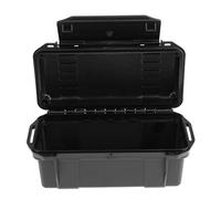 KQFCAZRE Shockproof Storage Box, Waterproof Sealed Dry Box, Hard Container, Impact-resistant for Backpacking And Boating, Black
