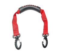 KQFCAZRE Snowboard Shoulder Strap Adjustable Boot Carrier Strap Skis Belt Nylon Ski Carrier Strap with Rotating Buckle Suitable for Skiing Snowboarding Travel, Red, 48cmx2.5cm