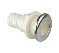 KQFCAZRE Through-hull Fitting, Deck Drain, Replaces Marine Through-hull Fitting for Boat Plumbing, Drain Plug, Drain Pipe, Van, White 10.6x7x7cm