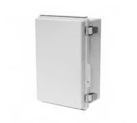 KQFCAZRE Waterproof Junction Box Snap-Fastener Transparent Cover Junction Box Weather-Resistant Surface Mount Enclosure for Electricians, Installers, Gray, 280x190x140mm