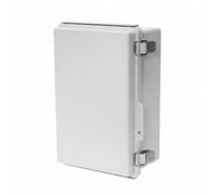 KQFCAZRE Waterproof Junction Box Snap-Fastener Transparent Cover Junction Box Weather-Resistant Surface Mount Enclosure for Electricians, Installers, Gray, 290x190x140mm