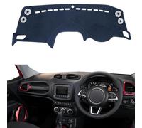 KQFVXKAI Fit for Jeep Renegade 2014-2020,Dashboard Cover,Non-Slip Car Dashboard Cover,Black Dash Covers,Car Interior Accessories