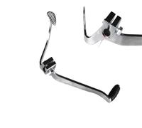 KqgnvxDTD Motorcycle Gear Shift Lever Compatible with GN125 GN 125 Cc Front Rear Lever Black Silver(Big Teeth)