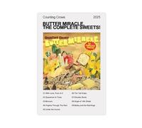 KQHSXYWSI Counting Crows Album Butter Miracle, The Complete Sweets! Canvas Poster Wall Art Decor Print Picture Paintings for Living Room Bedroom Decoration 24x36inch(60x90cm)