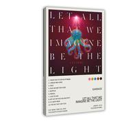 KQHSXYWSI Garbage Let All That We Imagine Be The Light Album Cover Canvas Poster Wall Art Decor Print Picture Paintings for Living Room Bedroom Decoration 12x18inch(30x45cm)