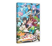 KQHSXYWSI Hell Mode：The Hardcore Gamer Dominates in Another World with Garbage Balancing Anime Canvas Poster Bedroom Decor Landscape Office Room Decor Gift 20x30inch(50x75cm)