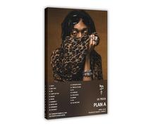 KQHSXYWSI Lil Tecca Plan A Music Album Cover Canvas Poster Wall Art Decor Print Picture Paintings for Living Room Bedroom Decoration 16x24inch(40x60cm)