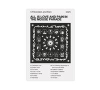 KQHSXYWSI Of Monsters And Men Album All Is Love And Pain in The Mouse Parade Canvas Poster Bedroom Decor Landscape Office Room Decor Gift 16x24inch(40x60cm)