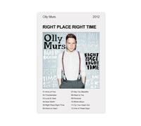 KQHSXYWSI Olly Murs Album Right Place Right Time Canvas Poster Wall Art Decor Print Picture Paintings for Living Room Bedroom Decoration 24x36inch(60x90cm)
