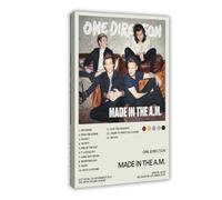 KQHSXYWSI One Direction Made in The A.M. Music Album Cover Canvas Poster Bedroom Decor Landscape Office Room Decor Gift 12x18inch(30x45cm)