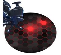 KQIEJUY Gaming Chair Mat for Carpet & Hard Floor, 27.56" Round, Polyester & TPR, Non-Slip, Easy to Clean