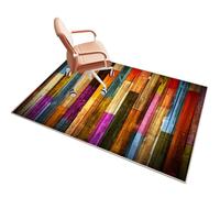 KQIEJUY Office Chair Mat for Carpet & Hard Floor, 60 x 70 cm, Rectangular, 4 mm Thick, Non-Slip, Easy to Clean