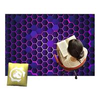 KQIEJUY Office Chair Mat for Hardwood Floor 90 x 120 cm, Non slip Gaming Computer Chair Mat for Carpeted Floor, Desk Chair Rug for Wood Floors, Office Home Floor Protector Mat for Rolling Chair