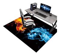 KQIEJUY Office Gaming Chair Mat for Carpet and Hardwood Floor, Non-slip Gaming Chair Mat for Wooden Floors, Under Desk Rug Protector for Rolling Chair, 60 x 80 cm Computer Gaming Rug for Hard floors
