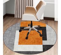 KQIEJUY Office Gaming Chair Mat for Carpet, Heavy Duty Office Chair Mats 70 cm(27.56") for Hardwood Floor, Floor Protectors for Rolling Chairs, Desk Chair Mat for Carpeted Floors, Round Protector Rug