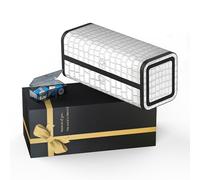 Kqimi Portable Pill Organiser - Weekly Travel Medicine Case with Compact Design for Daily Medication - Sturdy Stylish Daily Pill Box for Vitamins Supplements (7 Day Tablet Organiser) (White)